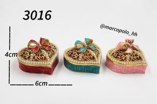 جاحلقه ای طرح قلب در سه رنگ مختلف کد3016