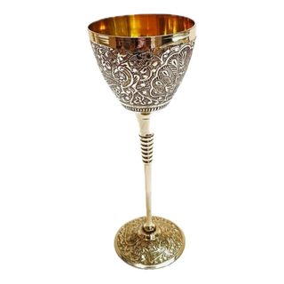 جام طرح طاووس پايه خط دار بصورت تکی کد 500